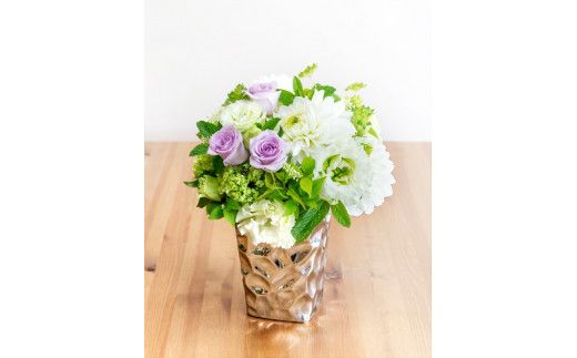 アレンジメント Sサイズ_ホワイト/グリーン系 142069_BN012VC03