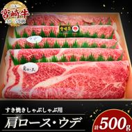 宮崎牛すき焼き・しゃぶしゃぶ用スライス 500g（肩ロース・ウデ）(ヒラサタセイニク)