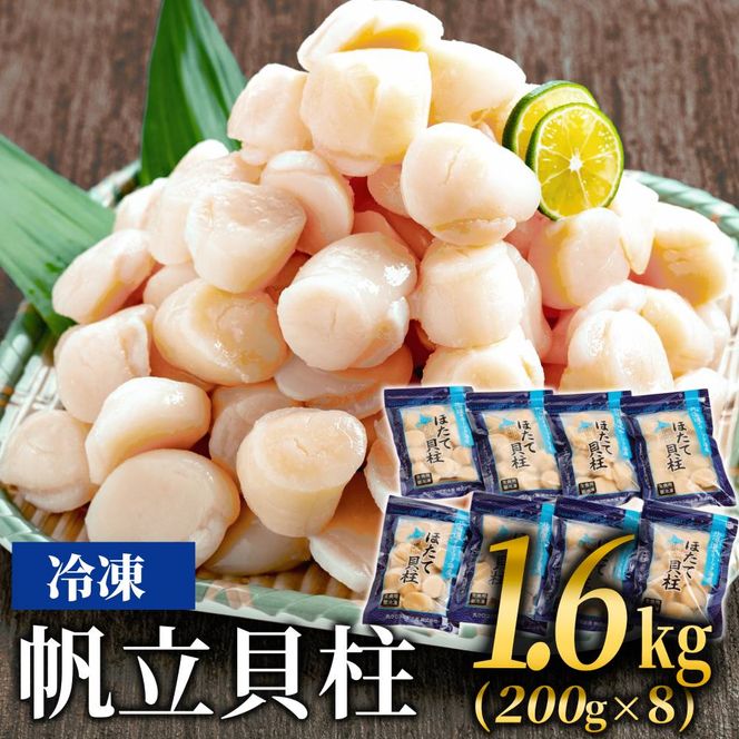 27-44 冷凍帆立貝柱200ｇ×8パック(計1.6kg) ｜ ホタテ ほたて 玉冷