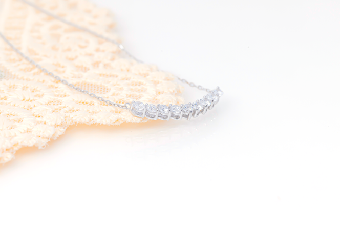 ダイヤモンド ネックレス アーチ 0.7ct PT プラチナ ジュエリー ダイヤ 山梨 H-2868 SWCI010-pt