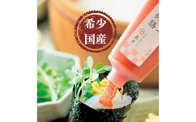 【博多辛子明太子の島本】希少国産卵・チューブ入り辛子明太子80ｇと博多とんこつラーメン5食入り《築上町》【株式会社島本食品】[ABCR053]