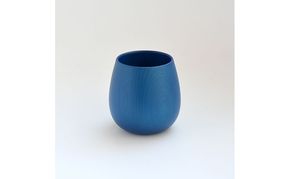 THE EASTON 能登ヒバタンブラー 越前塗 ラウンドタイプ　久太郎ブルー 能美市