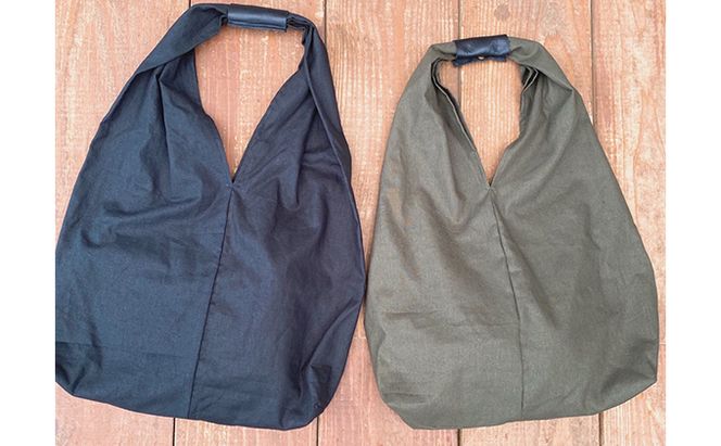 『素材を楽しむ』エコバッグ （ブラック） ファッション カバン 雑貨 日用品 