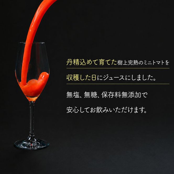 2026年発送 ミニトマト ジュース (北海道 仁木町産 ミニトマト[エコスイート]100％) 180ml×10本 無塩・無糖・保存料無添加【栽培期間中 農薬・化学肥料不使用 】 野菜飲料 [Farm Watanabe]