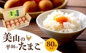 美山の平飼いたまご 80個 | 卵 タマゴ 平飼い 卵かけごはん お菓子作り 国産 南丹市