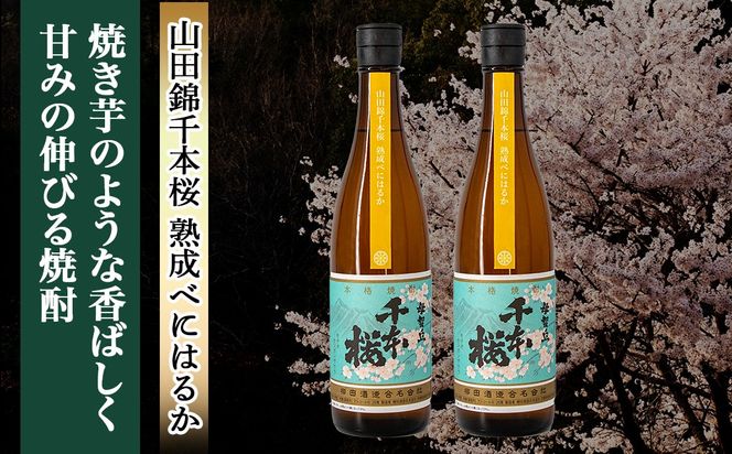 【柳田酒造】山田錦千本桜 熟成べにはるか(25度)720ml×2本 ≪みやこんじょ特急便≫_AA-0750_99