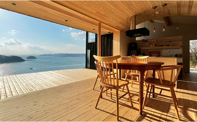 宿泊券 船で5分の 離島 1日1組 限定 の 貸し切り 別荘 Tohito 20,000円分[№5735-1844]