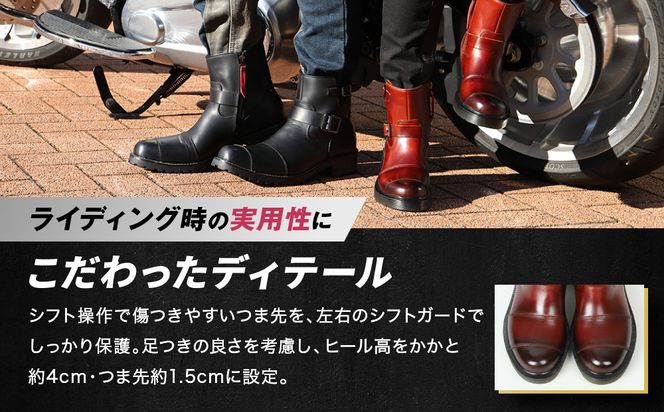 【デグナー】レディースシフトガード付レザーZIPエンジニアブーツ[HS-B10] ブラウン 22.5cm｜バイク バイクギア バイク用品 バイクグッズ 人気ブランド［ 京都 バイクギア ブランド レザー ライディングブーツ レディース おしゃれ かっこいい 人気 おすすめ 革 牛革 レザー 靴 ブーツ バイク ツーリング ライダー バイカー 送料無料 ふるさと納税 ］ 261009_A-JR141VC01