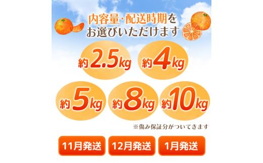 【2026年12月発送予約分】【家庭用】【農家直送】こだわりの有田みかん 8kg＋150g(傷み補償分) 有機質肥料100% サイズ混合　【12月発送】※北海道・沖縄・離島配送不可【nuk004-c-8-decH】