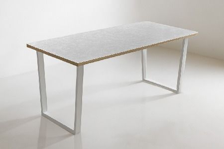 【東馬家具】ツキミ 160DT WH【ダイニングテーブル デスク キッチンテーブル オフィスデスク シンプル 国産 耐久性 耐水性 ふるさと納税】(H060674)