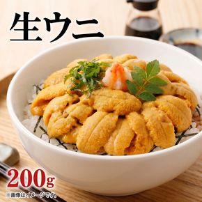 生ウニ 200g (100g×2) 冷蔵 ミョウバン不使用 ムラサキウニ 季節限定 生うに 生雲丹 天然 海鮮丼 寿司 ウニ丼 刺身 岩手県産