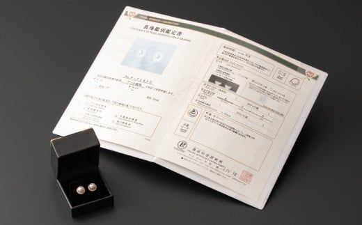 【天女！花珠最上級品を使用した『希望の光』】8㎜ アコヤ真珠ピアス K18  U-86