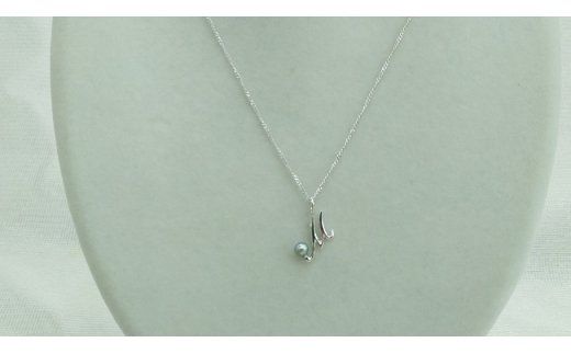 J-96M伊勢志摩あこや本真珠SV製イニシャルペンダント(M)