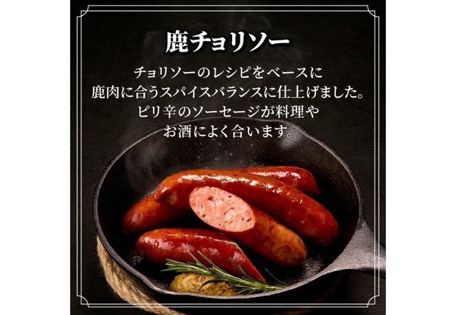 プレミアムジビエセット　ジビエ 鹿肉 ソーセージ チョリソー ロースハム ジャーキー おつまみ セット SDGs 山梨 富士吉田
