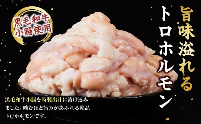 黒毛和牛トロホルモン（小腸）　特製だし0.6kg ( 300g ×2パック )【配送月が選べる】
