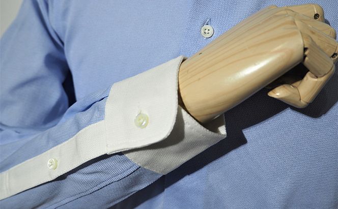 丸和繊維工業 INDUSTYLE TOKYO 動体裁断 シャツ クレリック サックス ファッション 「すみだモダン」 