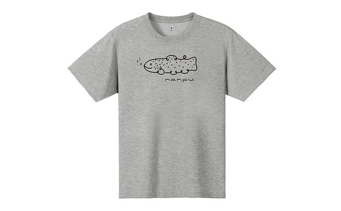 nanpu イトウ Tシャツ XL サイズ  ヘザーチャコール 北海道 南富良野町 限定デザイン オリジナル