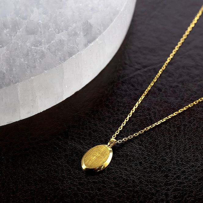 ネックレス 純金 24金 ペンダントトップ レディース インゴット型 24k ゴールド チェーン 金属アレルギー 対応 K24 プレート オーバル 小ぶり 地金 ジュエリー シンプル 人気 普段 使い 250530mro202nK24 SWAA349