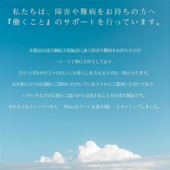 みんなでつくる着火剤 （３本入り）２０袋 141305_MS02