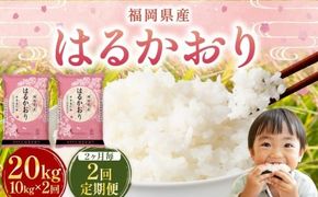 【2ヶ月毎2回定期便】 はるかおり 10kg 計20kg ／ 米 コメ お米 ライス ご飯 ごはん 飯 食品 精米 定期便 常温 福岡県 香春町