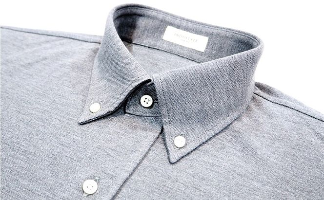 シャツ グレー メンズ S/M/L/XL 長袖 INDUSTYLE TOKYO 動体裁断 丸和繊維工業 ノーアイロン カジュアルシャツ カジュアルシャツ長袖 カジュアルシャツメンズ ボタンダウンシャツ ファッション 宇宙 すみだモダン 東京 東京都 墨田区