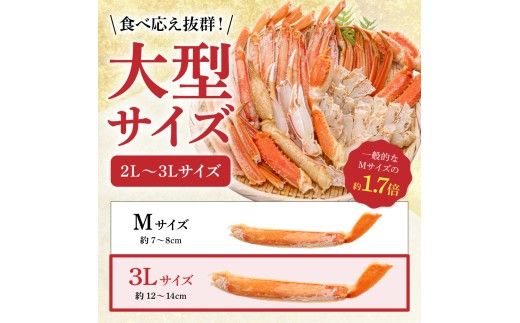 ボイルズワイガニ 半むき身1kg(冷凍) かに 雑炊 鍋 カニ焼き 蟹すき ボイル カニ 北海道 R020-003