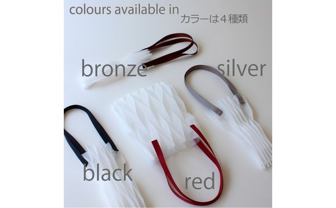 香川県産 プリーツバッグ・ヘリンボーン・スモール［ シルバー １点］軽やかで上品な透け感のあるバッグ 372013_LJ013VC02