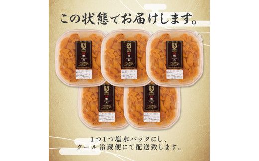 うに 無添加 極上 エゾバフンウニ 生うに 塩水パック 500g 塩水 ミョウバン不使用 | 雲丹 ウニ 雲丹 高級 生ウニ 海産物 海鮮 米 と ウニ丼 うに丼 人気 ふるさと納税 北海道 登別市