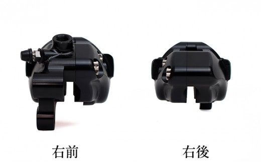 GALE SPEED エラボレート・フロント4Pキャリバー(アキシャル40mm) 右/チタンボルト仕様 ブラック バイク オートバイ パーツ 右キャリパー 