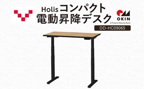 Holis コンパクト電動昇降デスク DD-HC09065-NB 机 デスク リモートワーク 在宅 テレワーク パソコンデスク 電動 昇降 ワークデスク 収納 書斎 静岡 袋井市