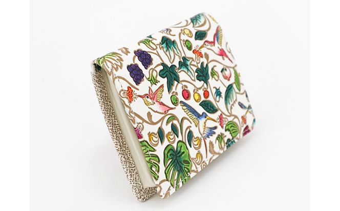 【文庫屋大関】箱まち小銭入れ　ハチドリの憂鬱　【皮革工芸品】 ファッション小物 財布 民芸品 