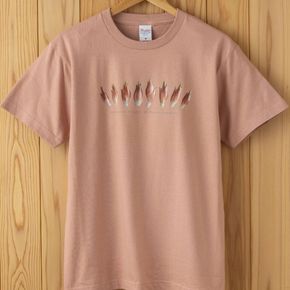 世界で唯一!着る山菜!!【みょうがTシャツ・ダスティピンク】 半袖 ファッション メンズ レディース 洋服 新潟 