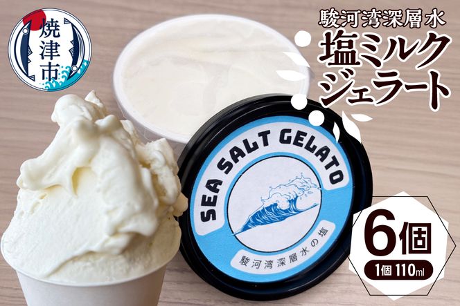 a10-1131　駿河湾深層水塩ミルクジェラート110ml×６個セット