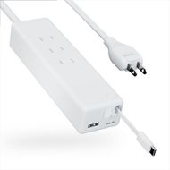 CIO 電源タップ マルチタップ 延長コード 1.5m USB-C×2 USB-A×1  Mate Tap002 ナチュラルホワイト｜小型 軽量 おしゃれ 便利 [2668]