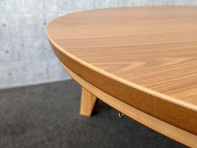 こたつ マイル 120丸サイズ　オーク色 372013_DX022