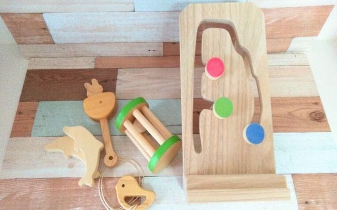 知育玩具 こだわりから生まれた木のおもちゃ セットA atre0001