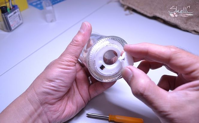 シェルランプ　【Mahalo】 雑貨 日用品 インテリア 灯り 貝殻のランプ 手作り 