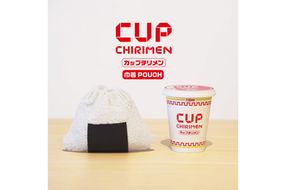 話題沸騰中／CUP CHIRIMEN 巾着POUCH 海苔　DZ00022