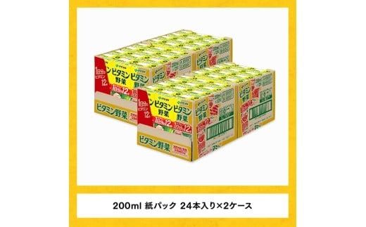 伊藤園 栄養機能食品ビタミン野菜（紙パック）200ml×48本【3ヶ月定期便】 【伊藤園 飲料類 野菜ジュース ミックスジュース 健康 飲みもの】 [D07320t3]