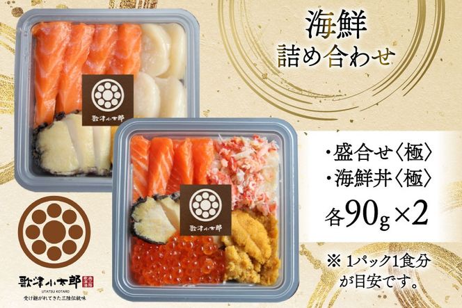 海鮮 詰合せ セット 漁師めし 〈極〉 2パック [橋本水産食品 宮城県 南三陸町 m304amh590054] 魚介 魚介類 魚 海鮮 海鮮丼 丼 サーモン 銀鮭 鮭 小分け 個包装 冷凍 三陸 ホタテ 帆立 ほたて ウニ 雲丹
