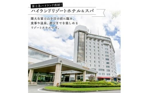 ハイランドリゾートホテル＆スパ 富士山側スーペリア ツインルーム 宿泊プラン （平日限定・2名様1室朝食付） ホテル 宿泊 温泉 旅行 富士山 ツインルーム 平日限定 山梨 富士吉田