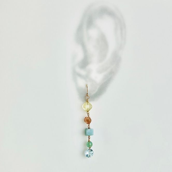 ロング ピアス Fruits cocktails K14gf