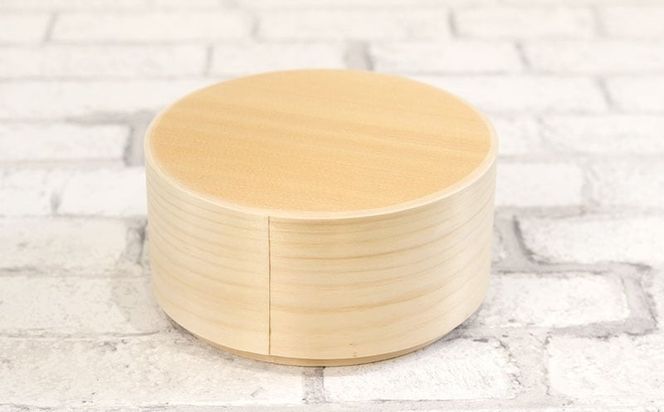 099H3583 曲げわっぱ弁当箱 丸型 小 650cc