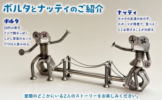 「白鳥大橋とボルタとナッティ」ボルト人形 MROAC001