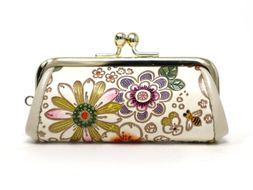 【文庫屋大関】印鑑ケース　みつばち【皮革工芸品】 ファッション小物 民芸品 