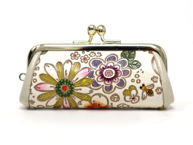 【文庫屋大関】印鑑ケース　みつばち【皮革工芸品】 ファッション小物 民芸品 