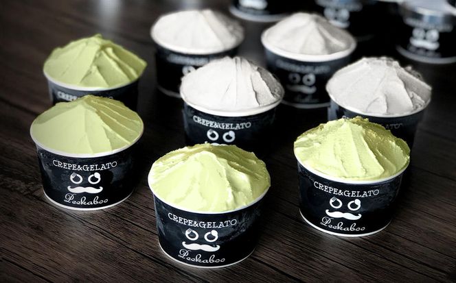 ＜6ヶ月定期便＞北海道産 生乳 ジェラート アイス 毎月8個 ピスタチオ ＆ 生乳ミルク 各4個  詰め合わせ ジェラートセット