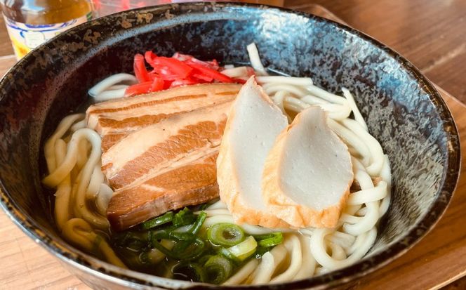 【全12回定期便】沖縄そば 4種類食べ比べセット (三枚肉・ソーキ・軟骨ソーキ・てびち) おきなわそば ソーキそば ギフト お土産 おすすめ 沖縄市 / だるまそば[BCAO012]