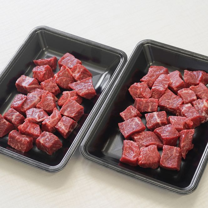 淡路牛 赤身サイコロステーキ　500g（250ｇ×2パック）サイコロステーキ