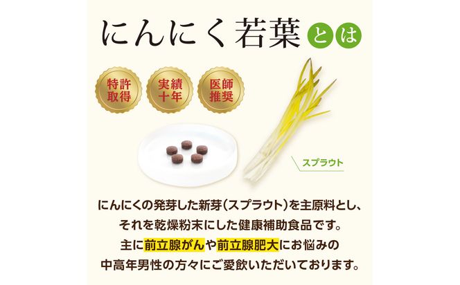 【R04001】＜健康補助食品＞にんにく若葉 60粒（30日分）